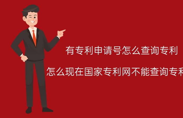 有专利申请号怎么查询专利 怎么现在国家专利网不能查询专利啊？